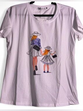 Mother & Daughter Bling Graphic Tee